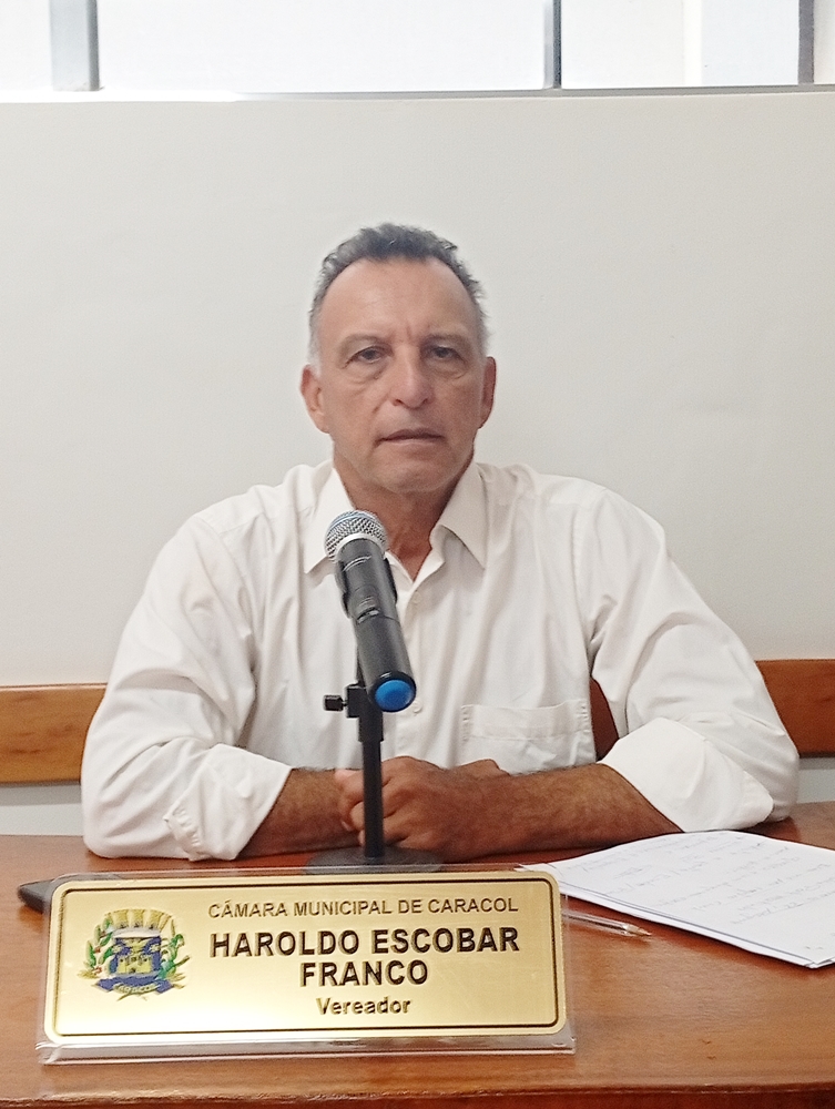 Câmara de Caracol aprova Moção de Parabenização apresentada pelo Vereador Haroldo Franco a defensores públicos e servidor do CRAS por devolverem "vida jurídica" a idoso